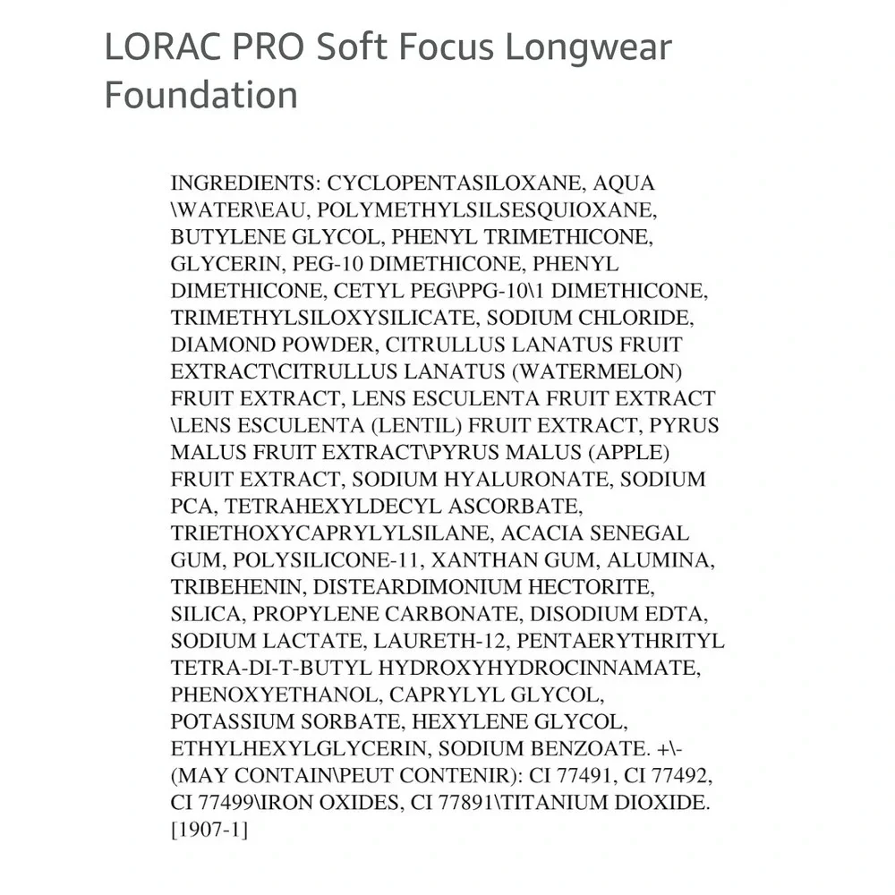 LORAC PRO Soft Focus Longwear Foundation Shade Light 6 Matte 1oz 30ml New in Box